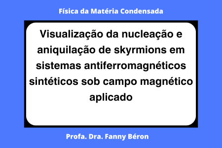 Visualização da nucleação e aniquilação de skyrmions em sistemas antiferromagnéticos sintéticos sob campo magnético aplicado