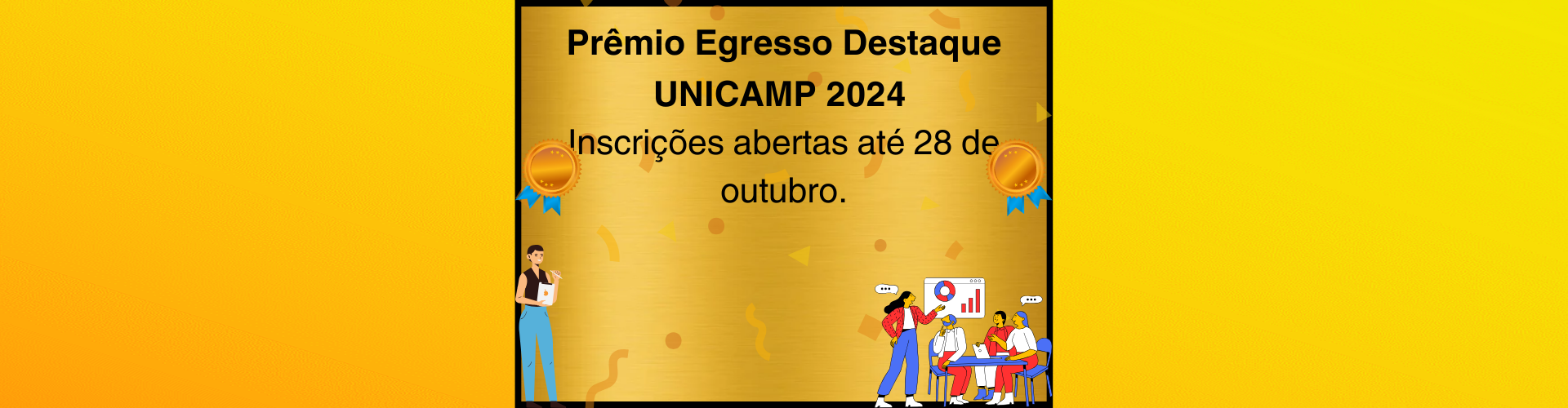 Prêmio Egresso Destaque UNICAMP 2024 para egressos da graduação e pós-graduação está com inscrições abertas até 28 de outubro