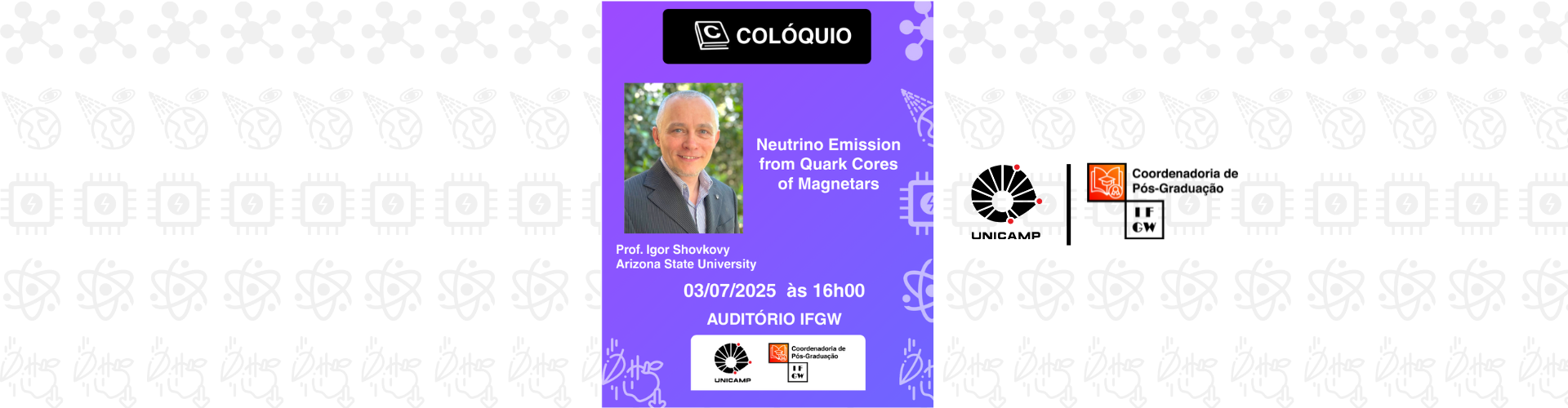 Colóquio da Pós-Graduação com o Professor Igor Shovkovy